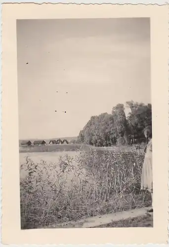 (F29645) Orig. Foto Pfahlbauten in Unteruhldingen 1935