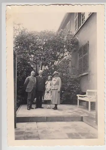 (F29616) Orig. Foto Buer, Schulrat Wolze zu Besuch bei einer Familie am 5.7.1935