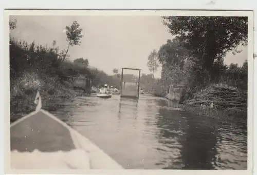 (F29547) Orig. Foto Sportboote im Altrhein (Landgraben) 1930