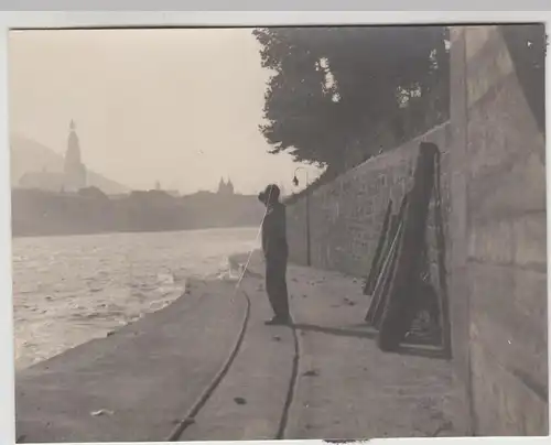 (F29529) Orig. Foto Heidelberg, Blick vom Stauwehr 1930