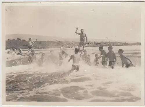 (F29497) Orig. Foto Personen an der Fischtreppe in Wieblingen 1930