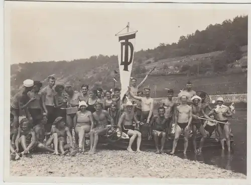 (F29488) Orig. Foto Ersheim, Gruppenbild der Ruderer aus Heidelberg 1930