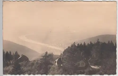 (F29471) Orig. Foto Heidelberg, Blick vom Königstuhl 1930
