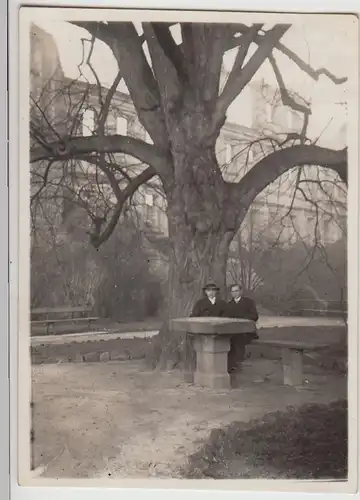 (F29458) Orig. Foto Schloss Heidelberg, Personen im Stückgarten 1929