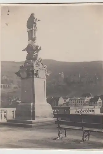 (F29397) Orig. Foto Heidelberg, Nepomuk Statue 1930