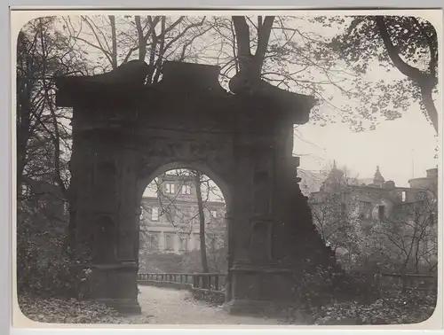 (F29376) Orig. Foto Schloss Heidelberg, Elisabethentor 1930