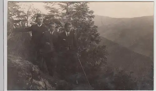 (F29373) Orig. Foto Oberharmersbach, Personen asm Katzenstein 1925