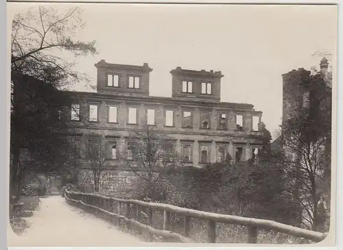 (F29370) Orig. Foto Schloss Heidelberg, Blick vom Stückgarten 1930