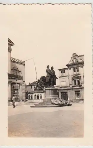 (F29280) Orig. Foto Weimar, Goethe-Schiller-Denkmal 1940er