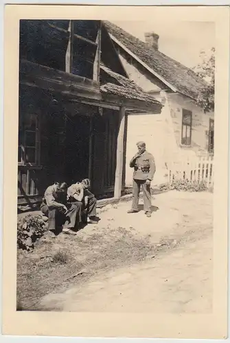 (F29099) Orig. Foto deutsche Soldaten in Punks (Polen) 1941