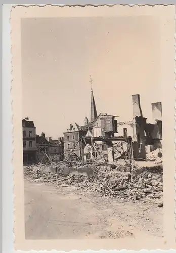 (F29056) Orig. Foto Cohatille, zerstörte Stadt 1940, Stadtname ev. falsch