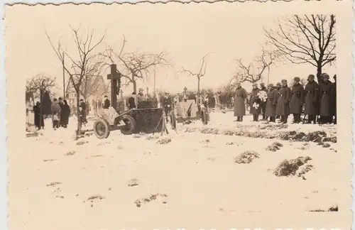 (F29041) Orig. Foto Geschütze z. Heldengedenktag in Norath am 10.3.1940