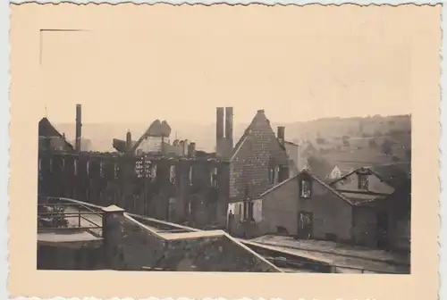 (F28993) Orig. Foto zerstörte Brauerei in Walsheim 1939