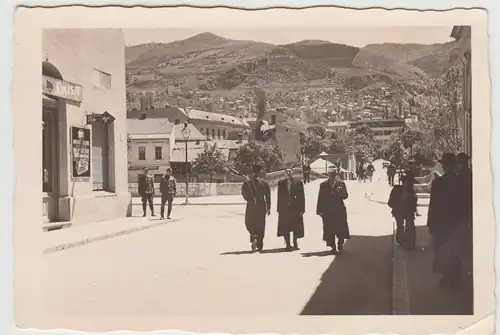 (F28921) Orig. Foto Sarajevo, Straßenszene 1930/40er