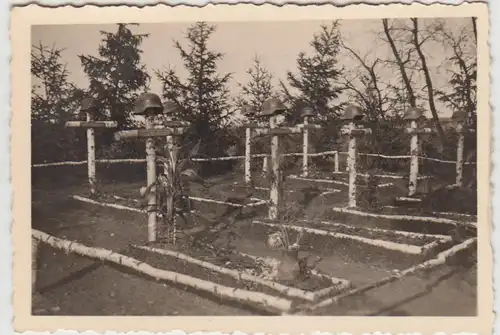 (F28909) Orig. Foto Soldatenfriedhof in Schichowa 1930er