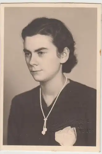 (F28857) Orig. Foto Porträt einer Frau, Hanau 1939