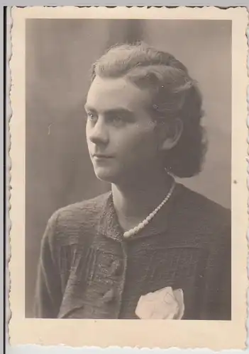 (F28855) Orig. Foto Porträt einer Frau, Hanau 1939