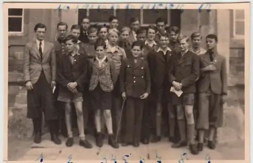 (F28771) Orig. Foto Jungs, Schulklasse 1940/50er