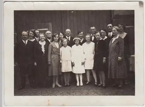 (F28754) Orig. Foto Gruppenbild zur Kommunion 1931