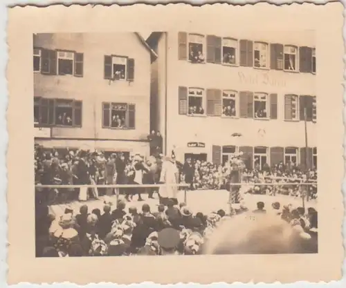 (F28646) Orig. Foto Rottenburg, Karneval auf dem Markt 1930er