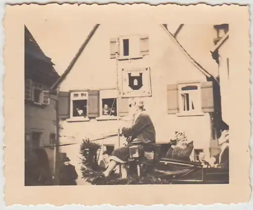 (F28642) Orig. Foto Rottenburg, Festumzug zum Karneval 1930er