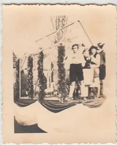 (F28639) Orig. Foto Rottenburg, Festumzug zum Karneval 1930er