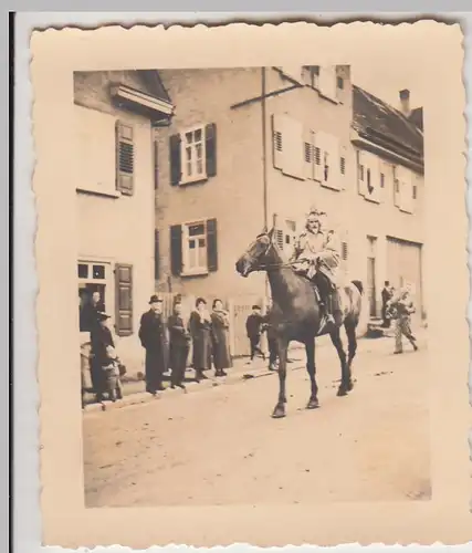 (F28635) Orig. Foto Rottenburg, Festumzug zum Karneval 1930er