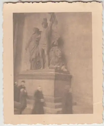 (F28627) Orig. Foto München, Skulptur in der Feldherrnhalle 1930er