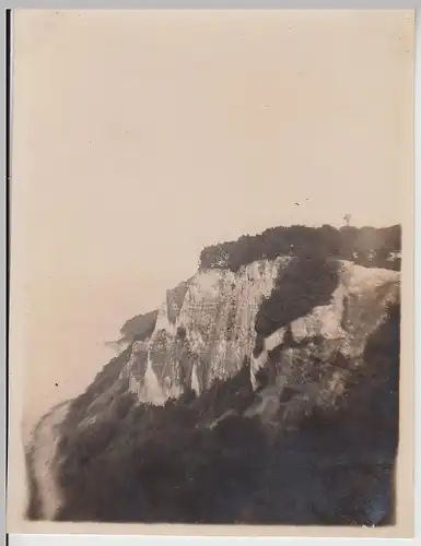 (F28505) Orig. Foto Steilküste, Kreidefelsen, Stubbenkammer? 1920er