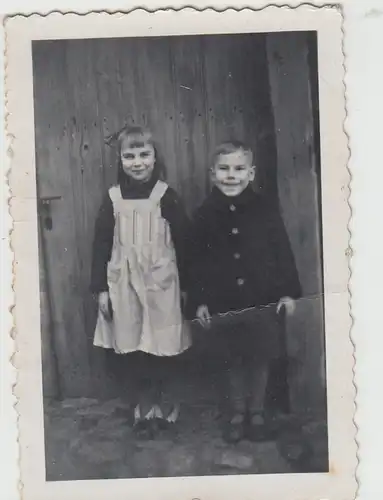 (F28488) Orig. Foto Kinder Irene und Rudolf Rydlewicz 1930er