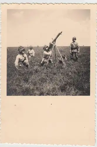 (F28409) Orig. Foto Munsterlager, Übung Fliegerabwehr mit dem M.G. 1935