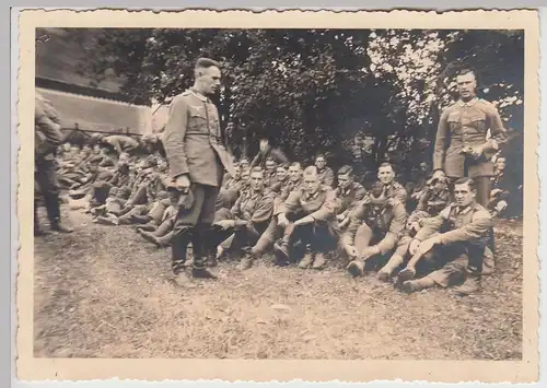 (F28385) Orig. Foto deutsche Soldaten in Freystadt, Ko?uchów, Fußappell 1934