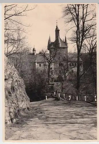 (F2837) Orig. Foto Ortschaft mit Turm, unbek.