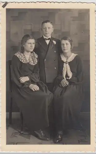 (F28323) Orig. Foto Porträt junge Personen, Familie 1933