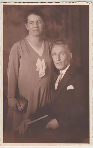 (F28322) Orig. Foto Porträt eines Paares 1933