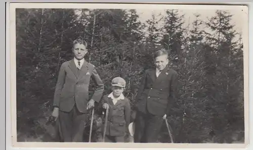 (F28302) Orig. Foto Schüler d. Realschule Schwenningen im Freien 1920er