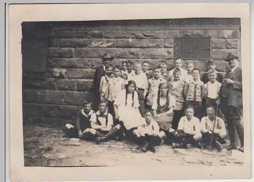 (F28294) Orig. Foto Schulklasse aus Realschule Schwenningen a. Fohrenbühl 1927
