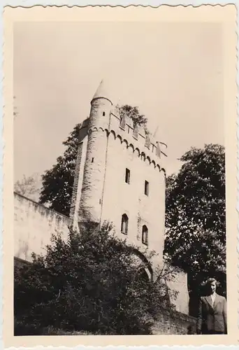 (F28238) Orig. Foto Speyer, Heidentürmchen 1956