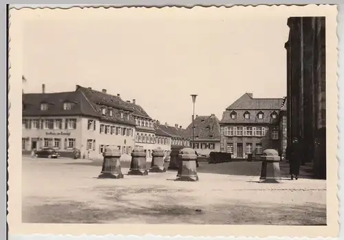 (F28235) Orig. Foto Speyer, Partie am Dom 1956