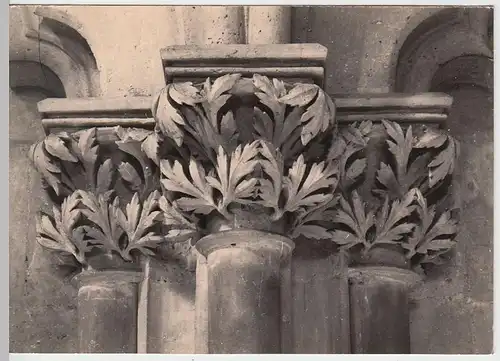 (F2820) Orig. Foto Naumburg, Dom, Säulen Detail, 1963