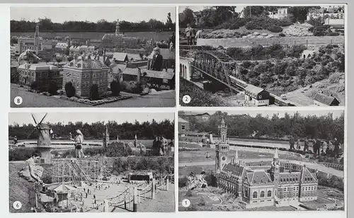 (F2816) 7x Orig. Foto Den Haag, Miniaturpark Madurodam, vor 1945