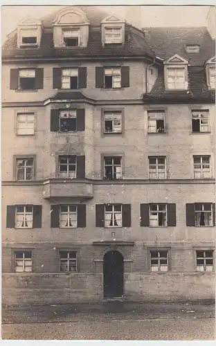 (F2794) Orig. Foto großes städtisches Wohnhaus, Ort unbek., vor 1945