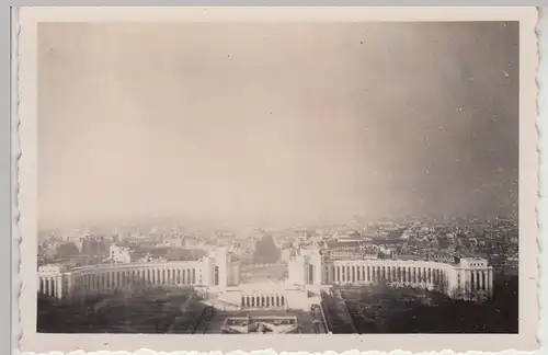 (F27863) Orig. Foto Paris, Palais de Chaillot vom Eiffelturm 1941