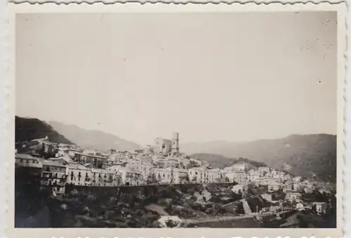 (F27847) Orig. Foto Süditalien, Stadt am Hang 1938