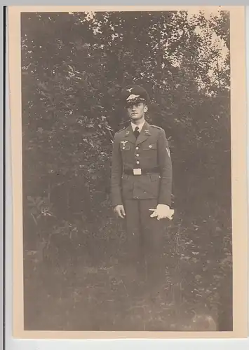 (F27831) Orig. Foto deutscher Soldat Luftwaffe im Freien 1938