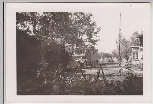(F27764) Orig. Foto deutsche Funkstation im Osten 1940er