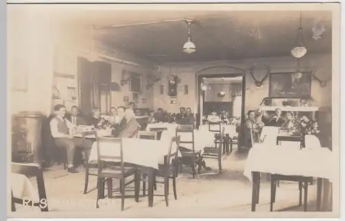 (F2770) Orig. Foto Gastwirtschaft, Restauration, Inneres, vor 1945