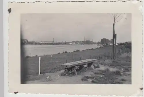 (F27681) Orig. Foto Kanal, Fluss unbekannt 1938