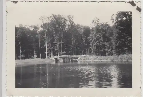 (F27679) Orig. Foto kleine Brücke möglicherweise bei Wildflecken 1938