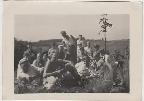 (F27642) Orig. Foto Soldaten in Marienberg, R.A.D. Abt. 4/250, 1934/35